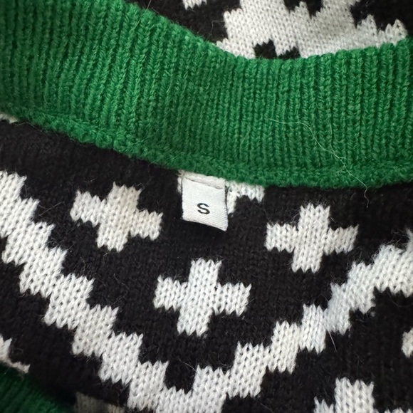 Green and Black Ghosts Sweater - Picture 2 of 2
